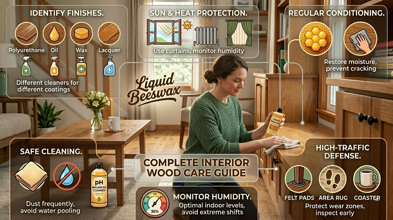 How to Protect and Maintain Interior Wood Finishes in Your Home